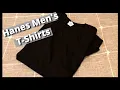 Hanes Men s Essentials Short Sleeve T-Shirts Size Large Unboxing Review Amazon