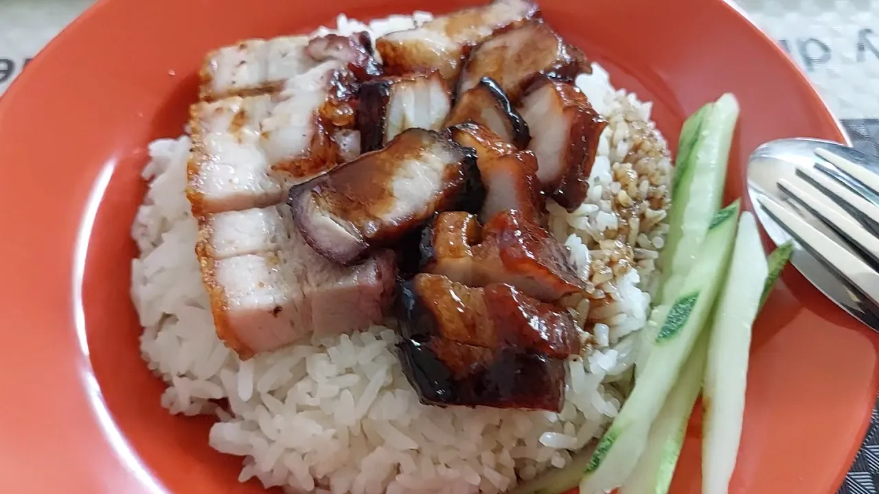 Commonwealth Crescent Food Centre. Foong Kee Traditional Charcoal Roaster. Char Siew/BBQ Pork