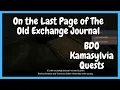 Kamasylvia On the Last Page of The Old Exchange Journal Black Desert Quests