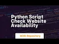 python script check website availability