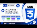 CSS Color Formats Explained Named HEX RGB RGBA Web Development for Beginners Tutorial 3