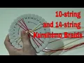 10-string and 14-string Kumihimo Braids