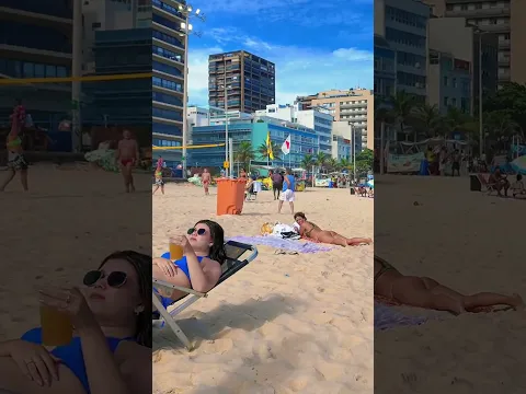 🇧🇷 Ipanema Beach a Perfect Day in Brazil