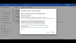 Google Cloud Platform GCP How to Delete a Project