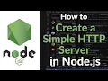How to Create a Simple HTTP Server in Node js HTTP Module Basics Example Tutorial
