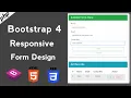 Bootstrap 4 Registration Form How to Design Responsive Form using Bootstrap
