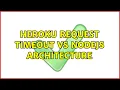 Heroku request timeout vs Nodejs architecture