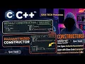 C Constructors for Beginners 2026 Default Parameterized
