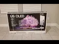 LG OLED C1 Unboxing Assemble Setup and First Impressions