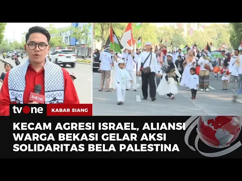 Aksi Damai Bela Palestina, Massa Tumpah Ruah ke Jalan