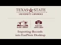 Importing Records into EndNote Desktop