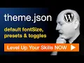 How to override default fontsizes in theme json WordPress Block Theme Development