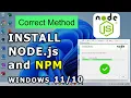 How to Download and Install Node JS and NPM on Windows The Best Method Step by Step