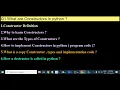What are python Constructors Why to use them