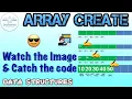 2 2 creating an array Array creation How to create an array