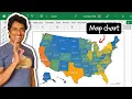 How to make a Map Chart in Excel - Quick Simple Tutorial