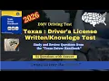 Texas Permit Test 2026 Handbook Questions Answers