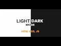Dark Mode Toggle Button Tutorial HTML CSS and JAVASCRIPT