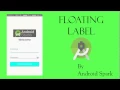 Floating Labels in Android using Design Support Library