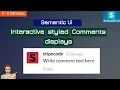 Coding semantic ui interactive comments styles semantic ui comments Comments styles styled comments