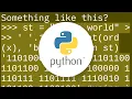 How to convert string to binary