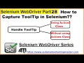 Selenium WebDriver Part28 How to Verify Tooltip using Selenium WebDriver