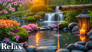Relaxing Music Bamboo Water Fountain Relieve Stress Anxiety Depression Calm Mind Body