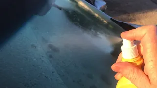 spraying rubbing alcohol INSTEAD of scraping your windshield is easier