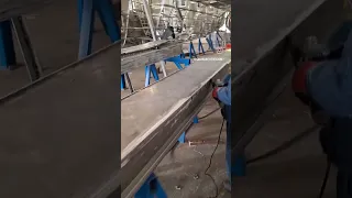 Catwalk of a performance catamaran #welding #aluminiumfabrication #performanceboats #boatbuild