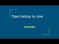 8 Type casting in Java