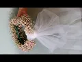 How to make wedding flower with veil