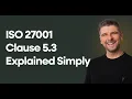 ISO 27001 Clause 5 3 Organisational Roles Responsibilities and Authorities - Explained Simply