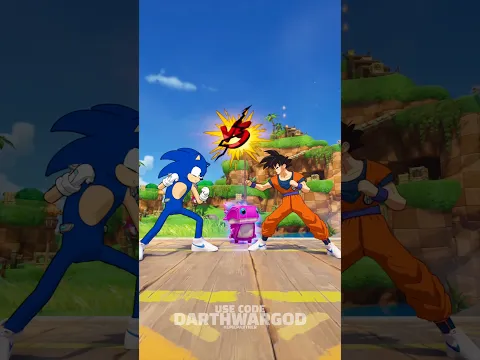 SONIC vs GOKU #sonic #sonicthehedgehog #goku