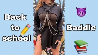 school girl baddie try on