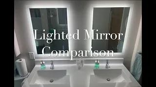 Hauschen vs Style Selection lighted mirror comparison