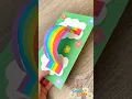 3D Rainbow Craft for Kids Easy Paper Rainbow and Cloud Project