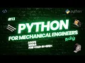 LOOP IN PYTHON Python For Mechanical Engineers -13 Tamil