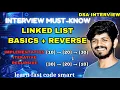 Linked List Basics Reverse Linked List in Python DSA Interview Questions for Placements