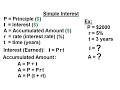 Business Math - Finance Math 1 of 30 Simple Interest