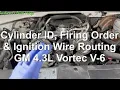 Cylinder ID Firing Order Ignition Wire Routing GM 4 3L Vortec V-6