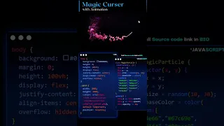 Magic cursor animation using