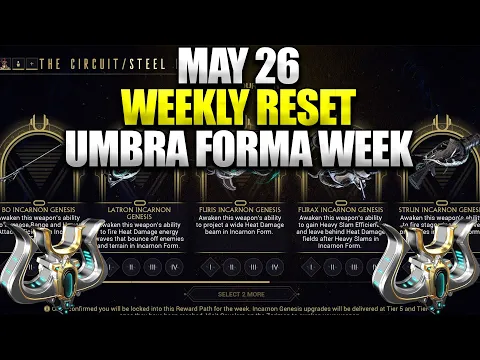 Download MP3 Umbra Forma Teshin! Free Umbra Forma Drop Friday! Warframe Weekly Reset Loot May 26!