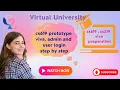CS619 Prototype viva prep - Admin User Login Explained