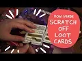 Scratch off Loot cards DIY