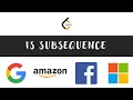Is Subsequence LeetCode 392 O n solution Two Pointer Python
