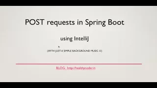 POST Requests with Spring Boot