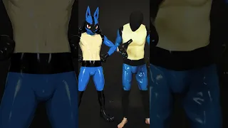 From human to Lucario. The transformation begins. ⚡