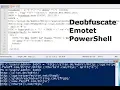 Deobfuscate Emotet PowerShell
