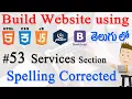 How to Build Website using Html CSS JS jQuery Bootstrap - Spelling Corrected