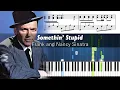 Download Lagu Frank Sinatra \u0026 Nancy Sinatra - Somethin' Stupid - Piano Tutorial with Sheet Music